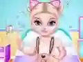 Hra Naughty Baby Elsa's Weekend online
