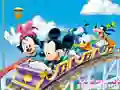 Hra Mickey in Rollercoaster - Set the blocks online