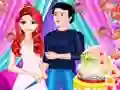 Hra Mermaid Girl Wedding Cooking Cake online