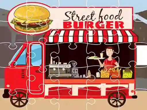 Hra Burger Trucks Jigsaw online