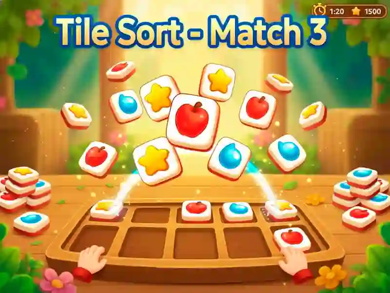 Hra Tile Sort - Match 3 online