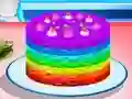 Hra Cooking Rainbow Cake online