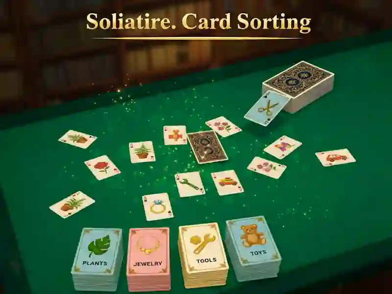 Hra Solitaire. Card Sorting online