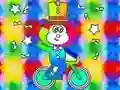 Hra Coloring Book: Monkey Rides Unicycle online