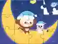 Hra Jigsaw Puzzle: Monkey With Moon online