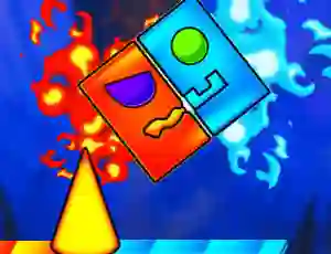 Hra Fire And Water Geometry Dash online