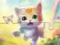 Hra Jigsaw Puzzle: Kitten With Butterfly online