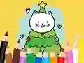 Hra Coloring Book: Cats And Christmas Tree online