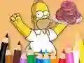 Hra Coloring Book: Simpson Doughnut online