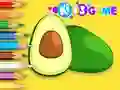 Hra Coloring Book: Avocado Fruit online