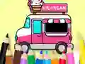 Hra Coloring Book: Ice Cream Car online