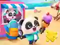 Hra Jigsaw Puzzle: Baby Panda Ice Cream Car online