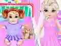Hra Little Elsa Caring Day online