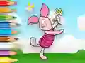 Hra Coloring Book: Piglet Holds Toy Windmill online