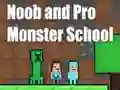 Hra Noob and Pro Monster School online