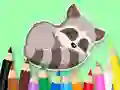 Hra Coloring Book: Baby Raccoon online