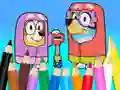 Hra Coloring Book: Bluey Flossing Grannies online