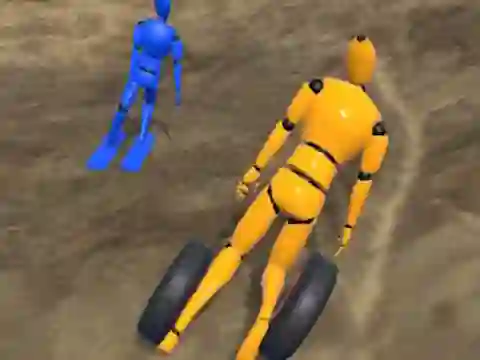 Hra Ragdoll Racing: Extreme Downhill online