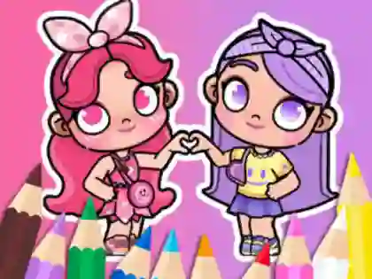 Hra Coloring Book: BFF In Avatar World online