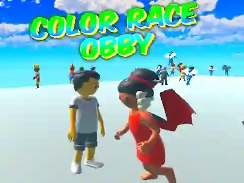 Hra Color Race Obby online