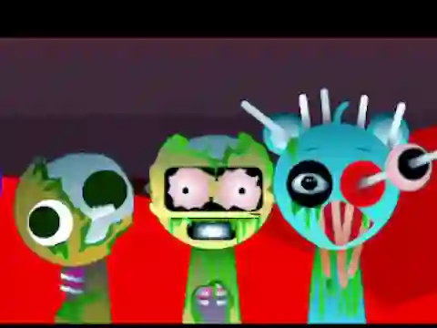 Hra Sprunki Music Scary Beat Box online