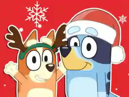 Hra Jigsaw Puzzle: Bluey Christmas Gift online