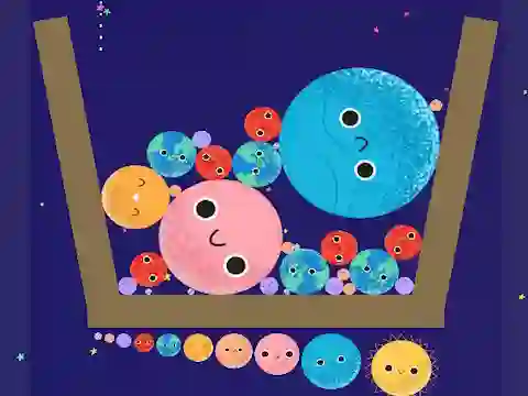 Hra Merge Planets online