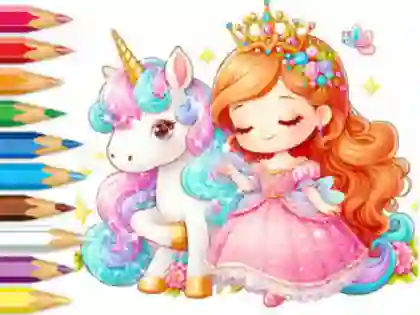 Hra Coloring Book: Unicorn Secret Whisper online