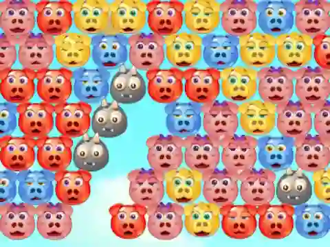 Hra Bubble Piggies online