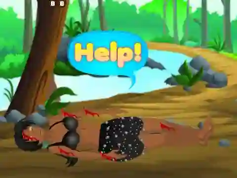 Hra Rescue Injured Tribe Girl online