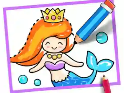 Hra Toddler Drawing: Mermaid online