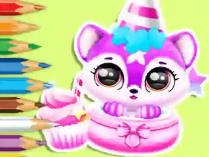 Hra Coloring Book: Baby Fluff's Birthday online