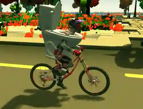 Hra Skibidi Toilet Bike Riding online