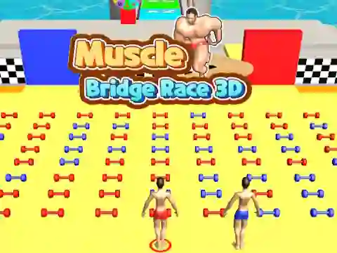 Hra Muscle Bridge Race 3D online