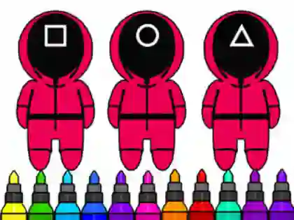 Hra Coloring Book: Squid Game Mask online