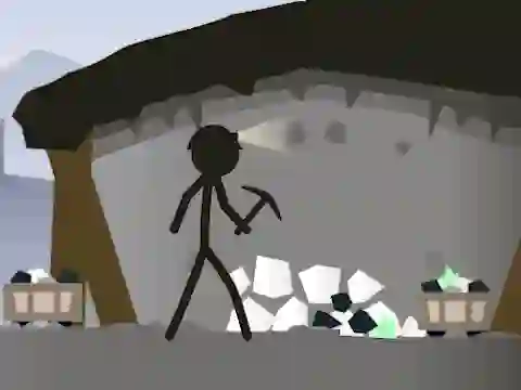 Hra Stickman Mining Simulator online