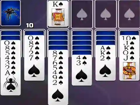 Hra Spades Spider Solitaire online