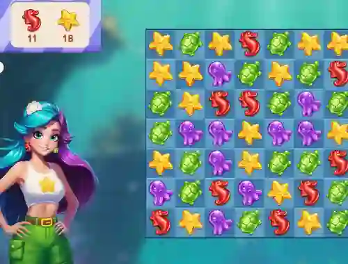 Hra Underwater Adventures: Match 3 online