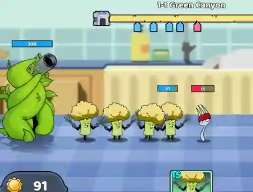 Hra Food Castle Tower Defense online