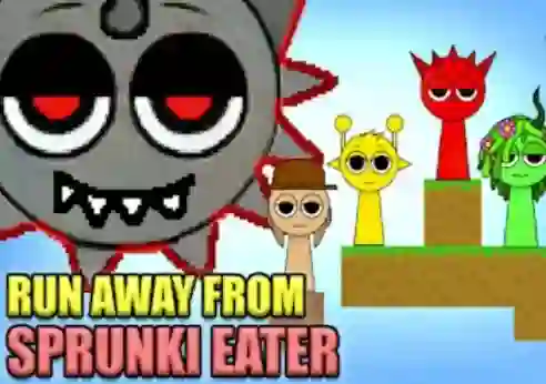 Hra Run Away From Sprunki Eater online