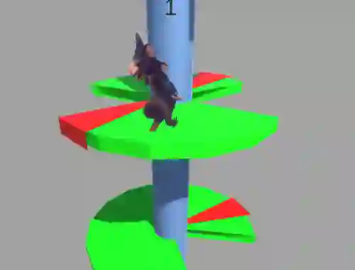 Hra Ratomilton Helix Jump online
