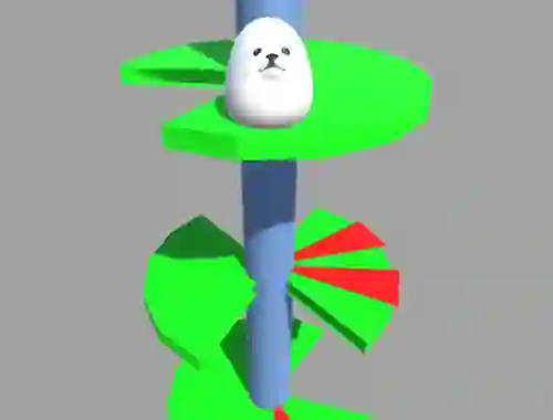 Hra Eggdog Helix Jumper online