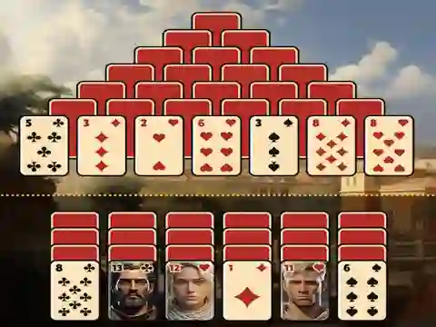 Hra Pyramid Solitaire Ancient Rome online