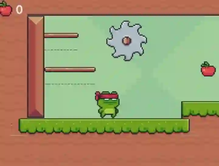 Hra Green Ninja Collects Apples online