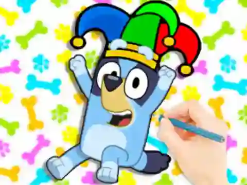 Hra Coloring Book: Clown Bluey online