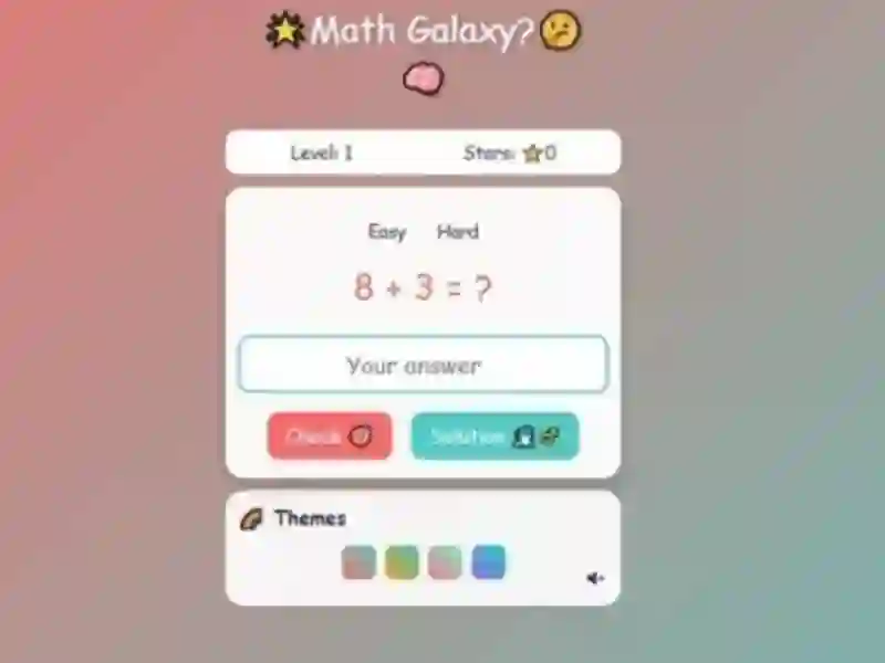 Hra Math Galaxy online