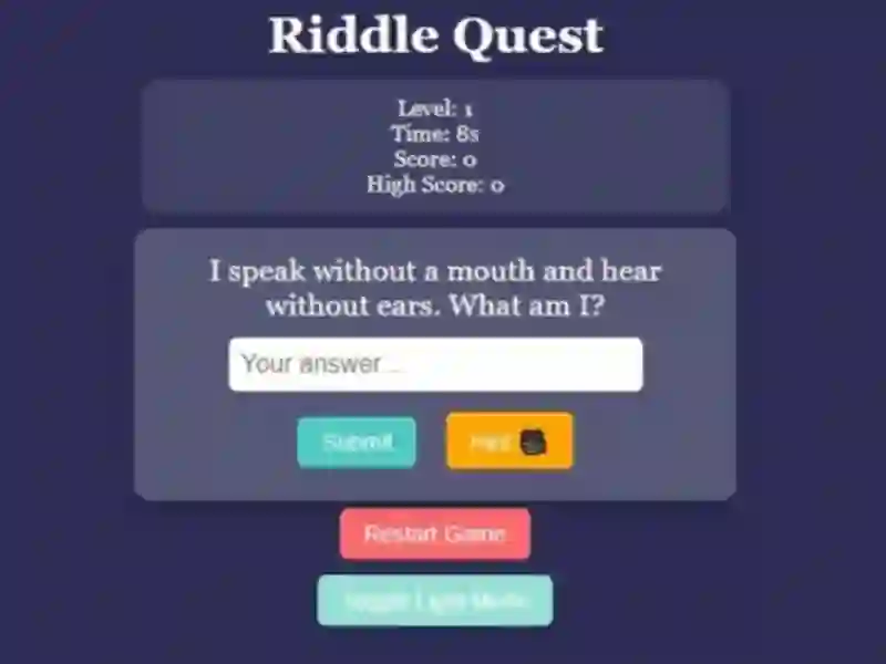 Hra Riddle Quest Brain Teaser online
