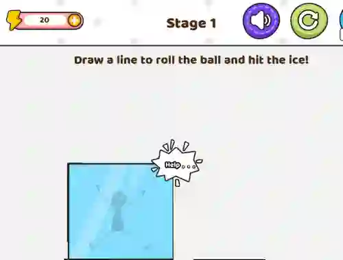 Hra Save The Stick Draw Line online