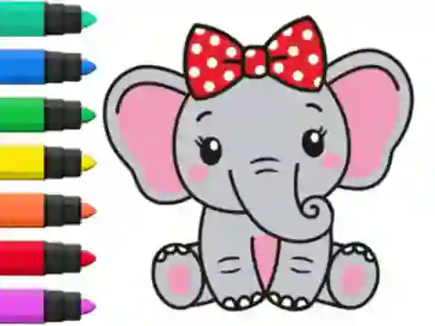 Hra Coloring Book: Elephant online
