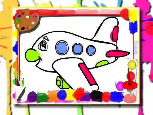 Hra Airplane Coloring Book online